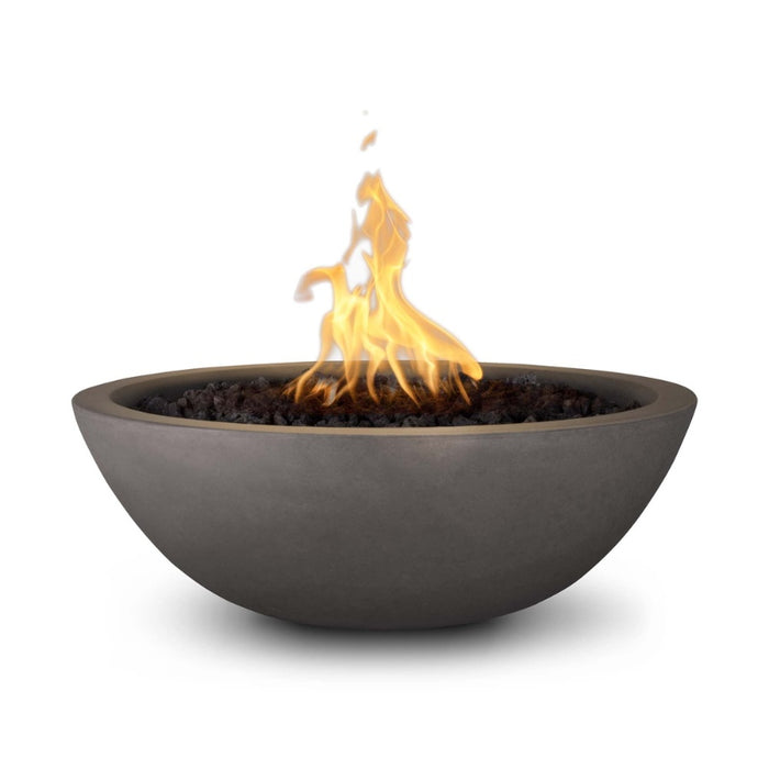Savannah Fire Bowl - GFRC Concrete Color Chestnut with Lava Rock
