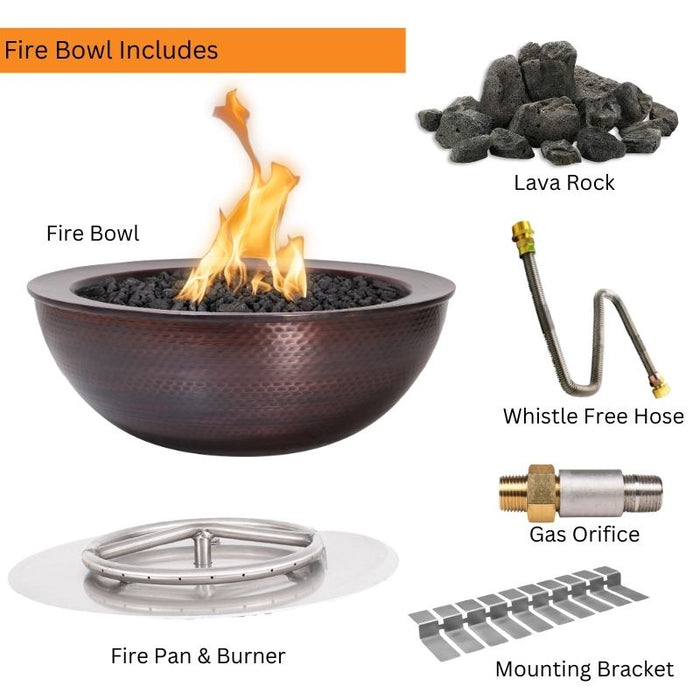 Savannah Fire Bowl - Hammered Copper | 27"