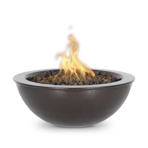Savannah Fire Bowl - Powder Coated Metal Color Copper-Vein with Lava Rock
