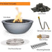 Savannah Fire Bowl - Powder Coated Metal Included Items V2