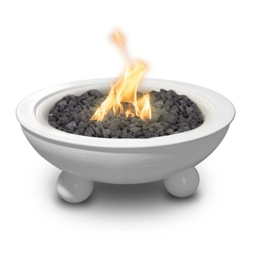 Savannah Fire Bowl with Legs - Powder Coated Metal with Lava Rock