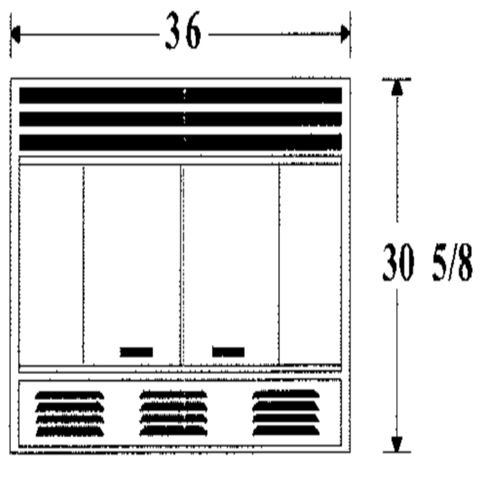 Pewter Bi-Fold Door w/Wood handles