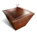 Sierra Hammered Copper Square Fire Pit Cover Scaled