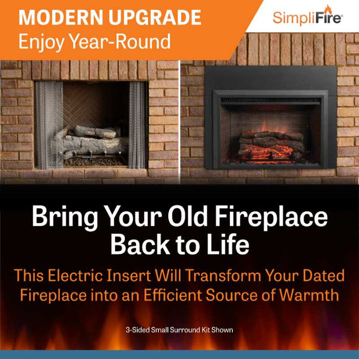 Simplifire 32" Electric Insert Modern Upgrade