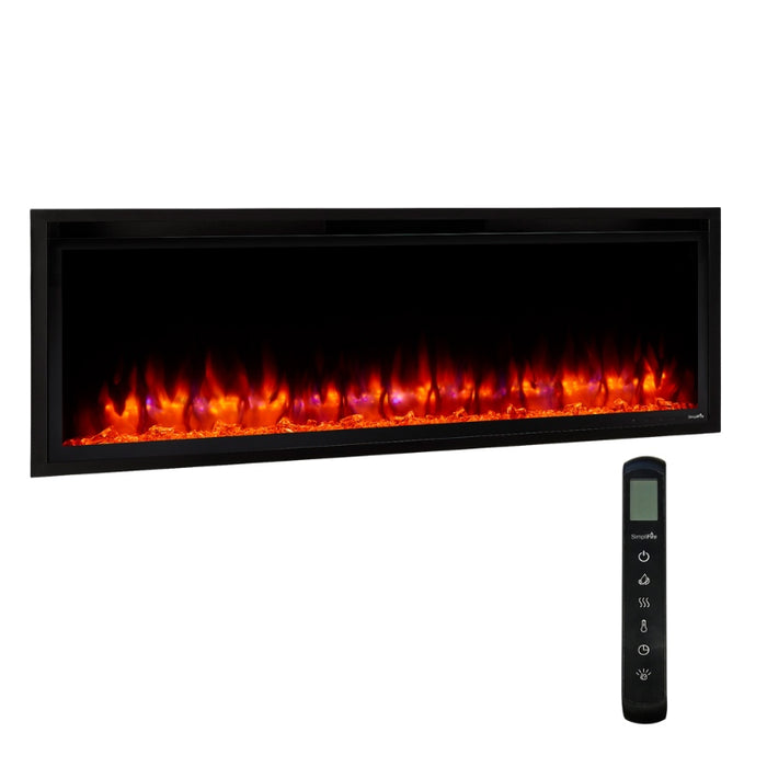 Simplifire Allusion Platinum 50" Linear Electric Fireplace 