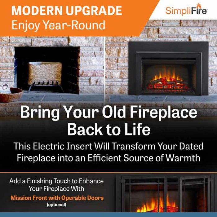 Simplifire Electric Insert Modern Upgrade