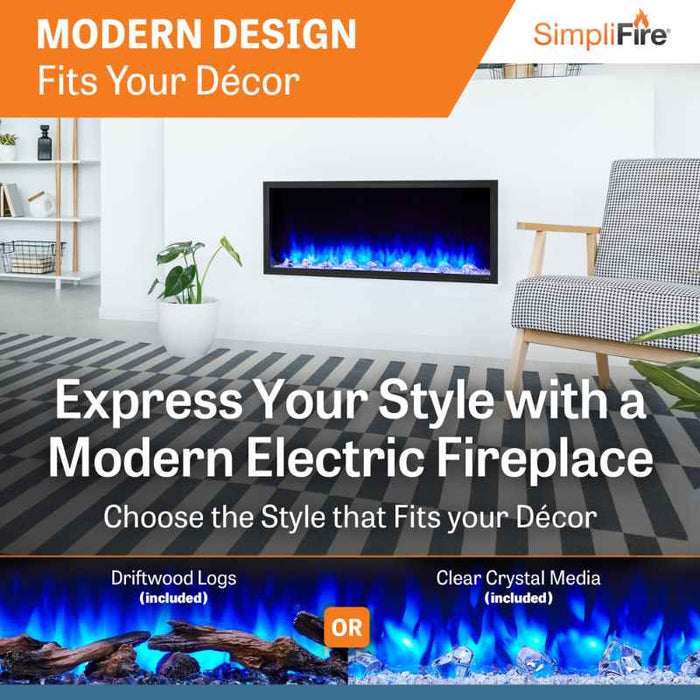 Simplifire Scion Linear Electric Fireplace Modern Design