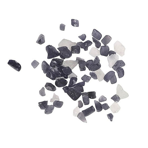 Smokey Grey and White Small Bead – AMSF-GLASS