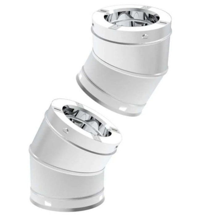 Superior 30-Degree SS Elbow (2-Pack) - 6" Snap-Pak Chimney System