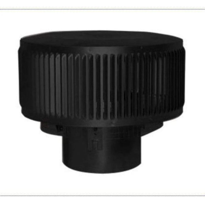 Superior Round Top with Louvers - Black - 8" Chimney System