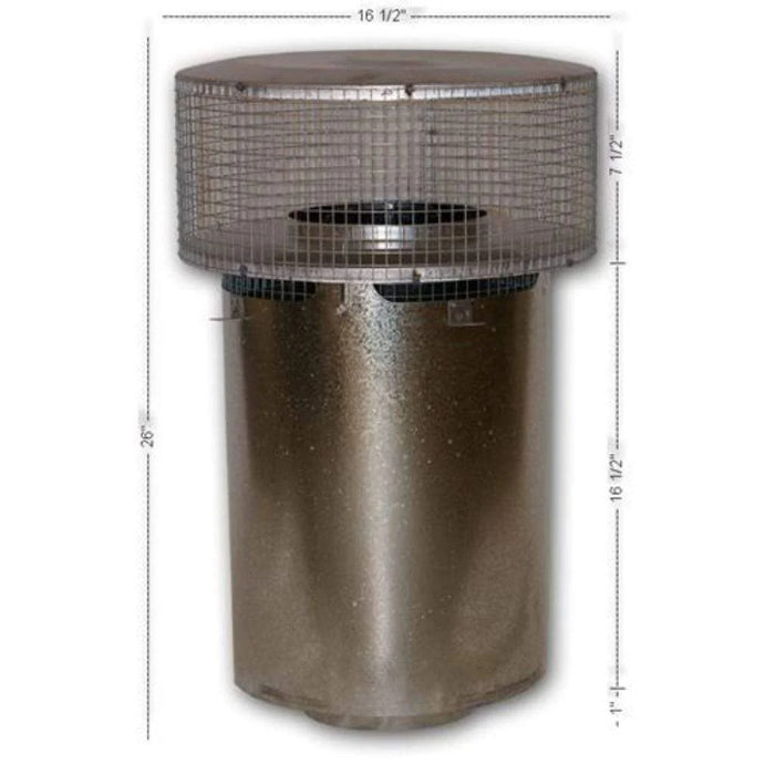Superior Round Top with Slip Section & Mesh - 8" Chimney System