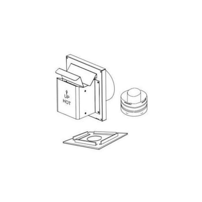 Superior Secure Vent Small, Square Termination, 20" w/Shield