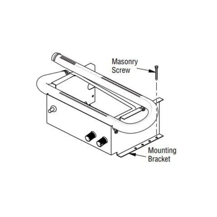 Superior Double-Flame vent free gas log burner