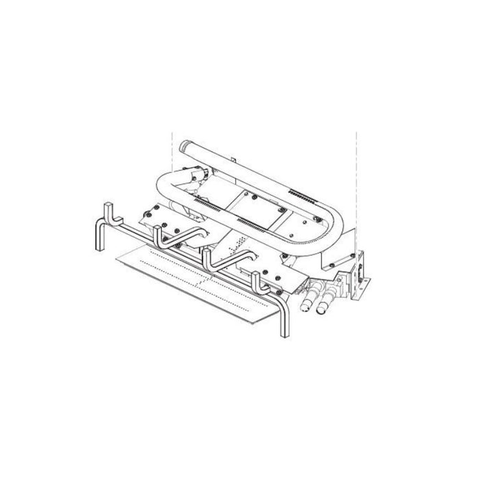 Superior Mega-Flame vent free gas log burner