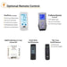 Superior Triple-Flame log set remote control and wall switch options