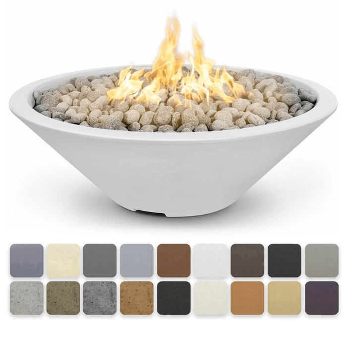 The Outdoor Plus Cazo 48" Narrow Ledge Fire Pit - GFRC Concrete