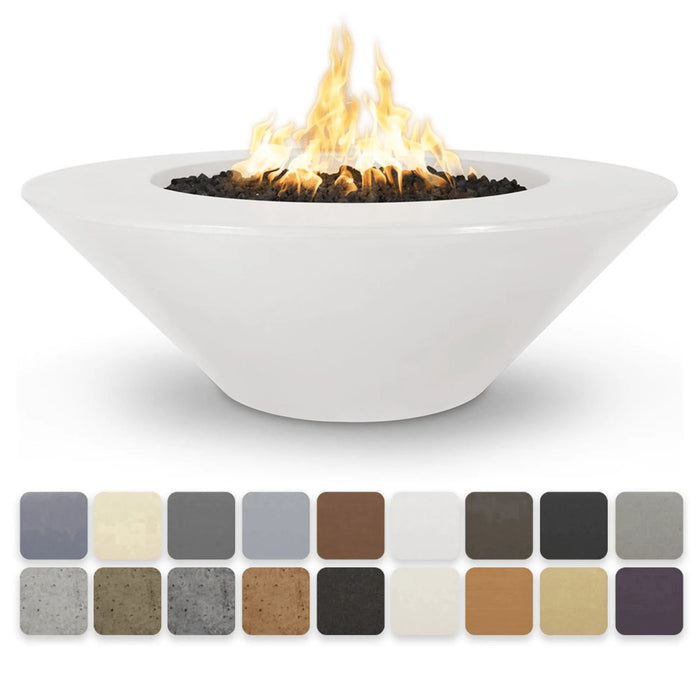 The Outdoor Plus Cazo 48" Wide Ledge Fire Pit - GFRC Concrete
