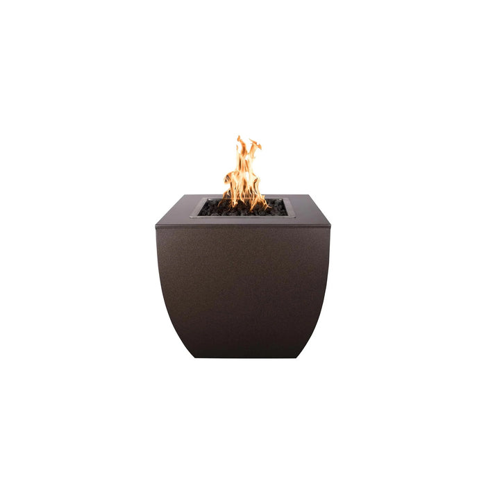 The Outdoor Plus Avalon Tall 36" Square Fire Pit - Hammered Copper