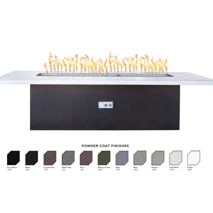 The Outdoor Plus Newport 72" Fire Table - Powder Coat