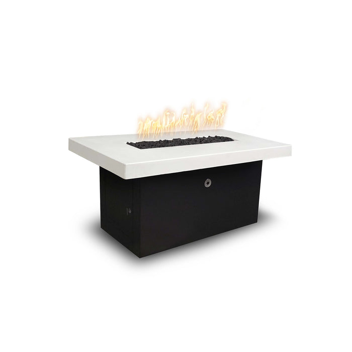 The Outdoor Plus Alberta 48" Black and White Fire Table