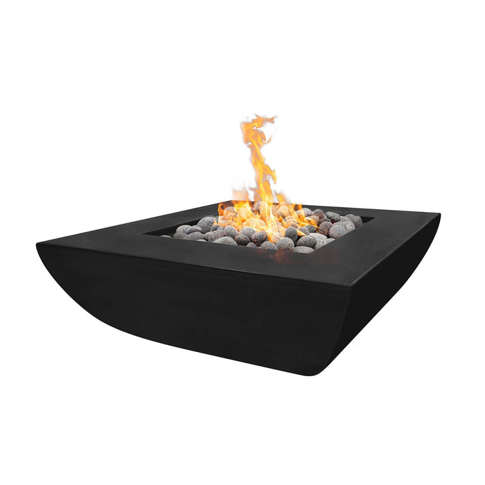 The Outdoor Plus Avalon 42" Wide Ledge Fire Pit – GFRC Concrete