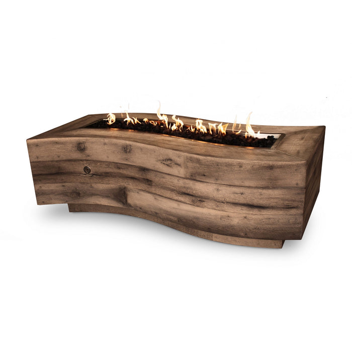 The Outdoor Plus 72" Big Sur Fire Pit - GFRC Woodgrain