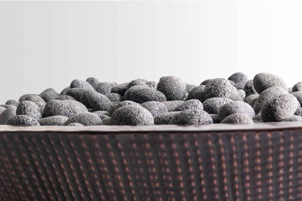 The Outdoor Plus Cazo 48" Narrow Ledge Fire Pit - Hammered Copper