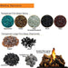 The Outdoor Greatroom Round Fire Pit Kit Fire Media Options with logs