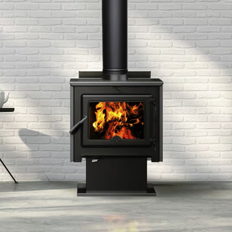 テンマク Wood stove side view outside air M True North TN20 Wood Stove -Free Standing | 310100 — The Torch Guys