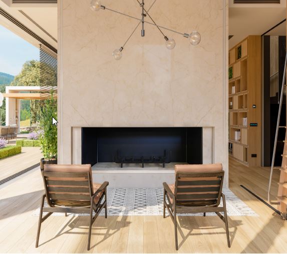 Empire Large Format 60" Linear Wood Burning Fireplace