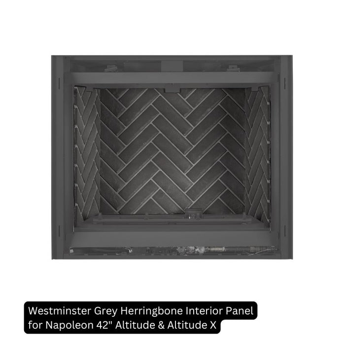 Westminster Grey Herringbone Interior Panel for Napoleon 42 Altitude & Altitude X