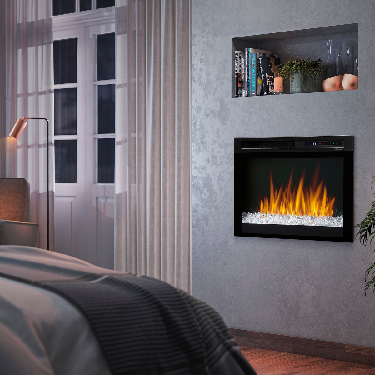 Dimplex Nova 26-Inch Plug-in Electric Firebox with Acrylic Ember Bed ...