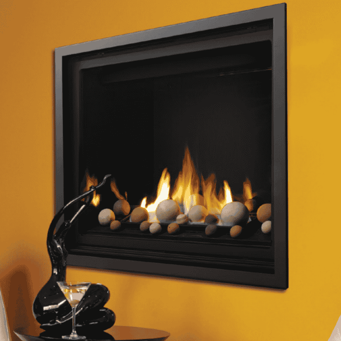 Media Options for Kingsman ZCV34 Direct Vent Gas Fireplace