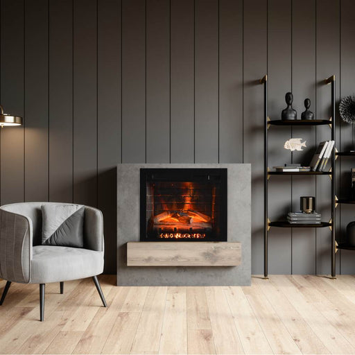 Amantii Fire & Ice Classic 26" Electric Fireplace installed in living room area.
