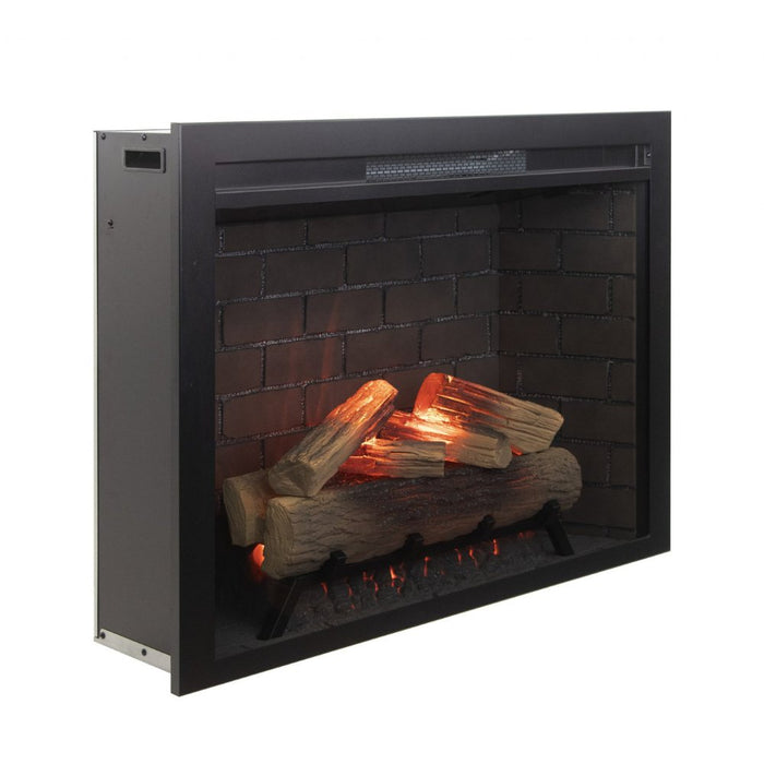 Side view shot of Amantii Fire & Ice Classic 30" Electric Fireplace.