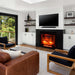 Amantii Fire & Ice Classic 33" Electric Fireplace installed near the window in the living room