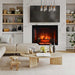 Amantii Fire & Ice Classic 33" Electric Fireplace installed in the living room. 