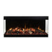 amantii-fire-&-ice-lumaforest-63-3-sided-built-in-electric-fireplace-LF63-BLK-PDS-vibrant-yellow-flame-plus-glowing-logs-&-red ember-bed-with-mirrored-back-panel