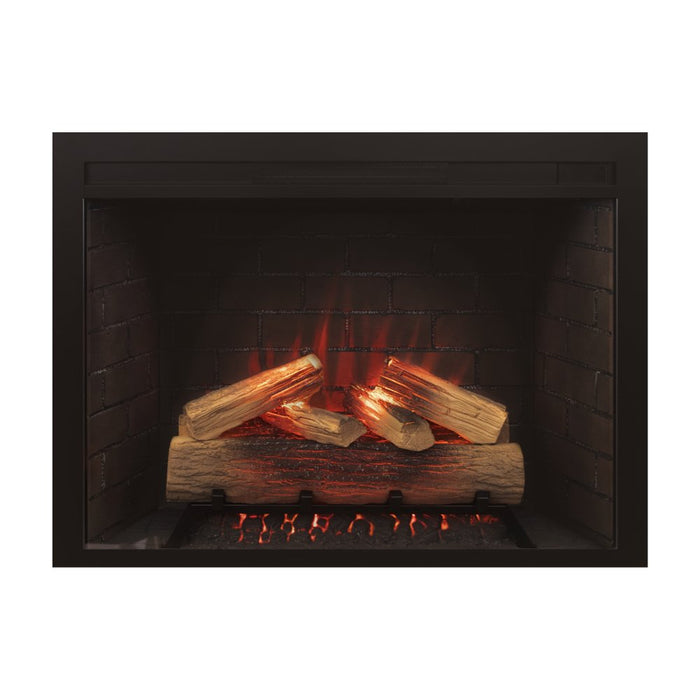 Front view shot of Amantii Fire & Ice Classic 30" Electric Fireplace.