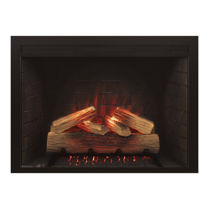 Front view shot of Amantii Fire & Ice Classic 33" Electric Fireplace.