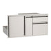 American Outdoor Grill door with double drawer and dedicated platter storage