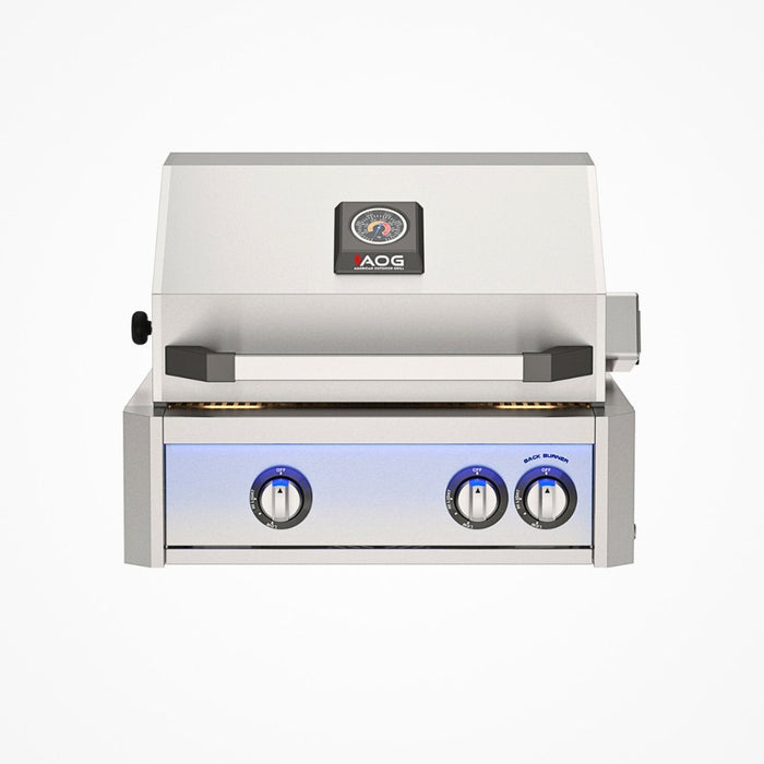 American Outdoor Grill 24 L Series Built-In Gas Grill AOG24ln Products Interior Halogen Lights On
