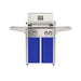 American Outdoor Grill 24" L-Series Portable Gas Grill with blue cart accent panel.
