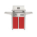 American Outdoor Grill 24" L-Series Portable Gas Grill with red cart accent panel.

