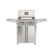 American Outdoor Grill 24" T-Series Portable Gas Grill in gray accent panel and cart base.
