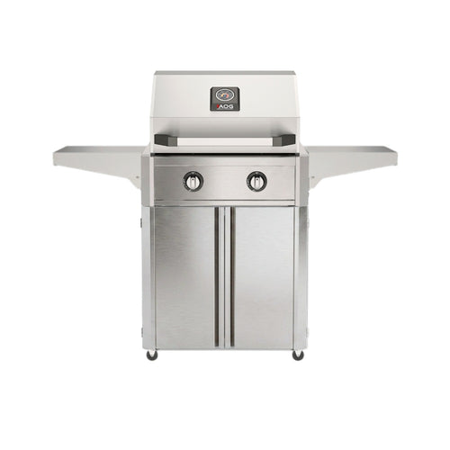 American Outdoor Grill 24" T-Series Portable Gas Grill with cart base.

