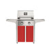American Outdoor Grill 24" T-Series Portable Gas Grill with red cart accent panel.
