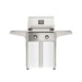American Outdoor Grill 24" T-Series Portable Gas Grill with white cart accent panel.
