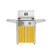 American Outdoor Grill 24" T-Series Portable Gas Grill with yellow cart accent panel.
