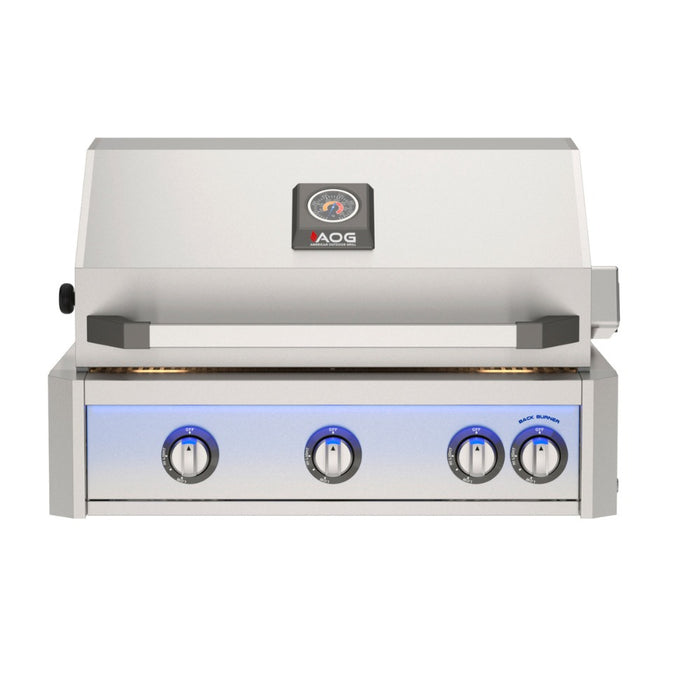 American Outdoor Grill 30 L Series Built-In Gas Grill AOG30LN Product Halogen Lights On